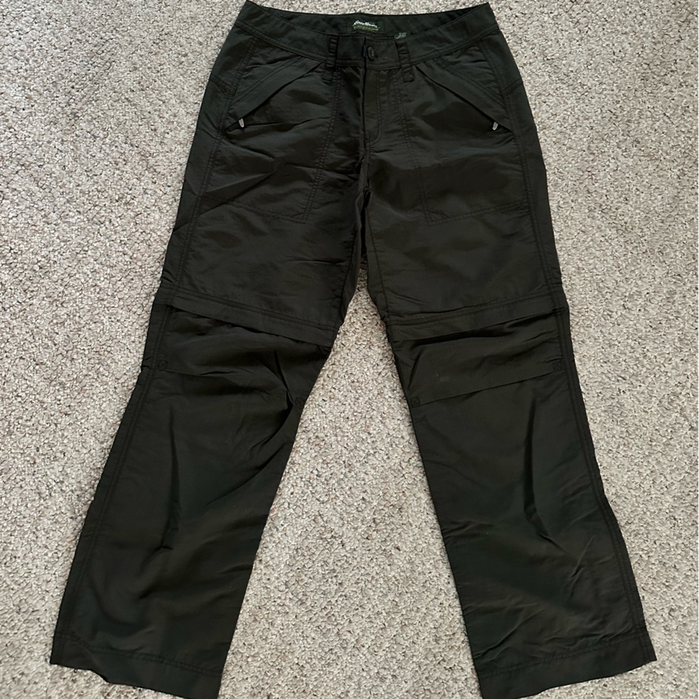 Eddie Bauer Nylon Hiking zip off pants -size 8